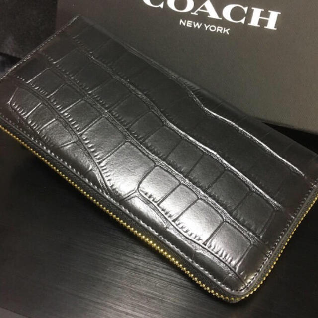 COACH(コーチ)の限定セール❣️新品コーチ長財布F52424エンボスドクロコレザー レディースのファッション小物(財布)の商品写真