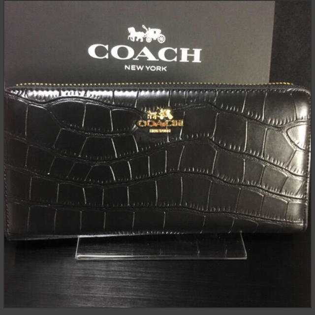 COACH(コーチ)の限定セール❣️新品コーチ長財布F52424エンボスドクロコレザー レディースのファッション小物(財布)の商品写真
