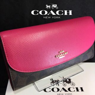 コーチ(COACH)の限定セール❣️新品コーチ長財布F54022フラップエンプローブ スリムウォレット(財布)