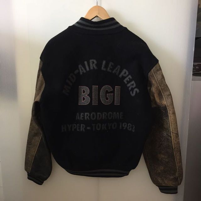 MEN'S BIGI(メンズビギ)のBIGI  ヴィンテージ 袖革 スタジャン L メンズのジャケット/アウター(スタジャン)の商品写真