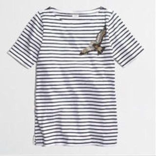 ジェイクルー(J.Crew)のJ.CREW ビーズボーダーTシャツ(Tシャツ(半袖/袖なし))