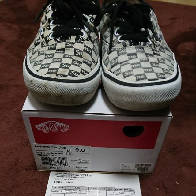 Supreme(シュプリーム)の値下げ！！ Supreme×Vans Checker logo 27cm メンズの靴/シューズ(スニーカー)の商品写真