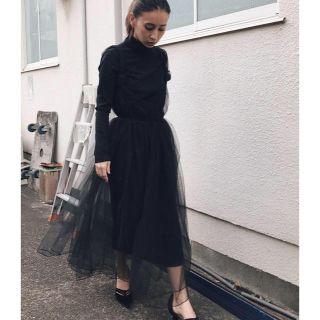 アメリヴィンテージ(Ameri VINTAGE)のAMERI ♡ TULLE DRESS(ひざ丈ワンピース)