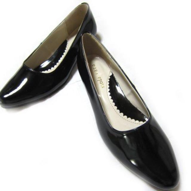 新品 カッターパンプス ブラック レディースの靴/シューズ(ハイヒール/パンプス)の商品写真