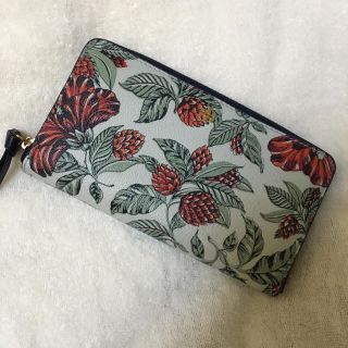 トリーバーチ(Tory Burch)のトリーバーチ ボタニカル柄 ジップラウンド財布(財布)