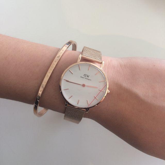 Daniel Wellington - DW100163×Sサイズローズゴールド バングル セットの通販 by 正規品DW時計｜ダニエル