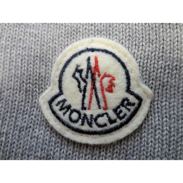 MONCLER(モンクレール)の大人OK モンクレール ニット グレー キッズ14･164 MLフリー コットン レディースのトップス(ニット/セーター)の商品写真
