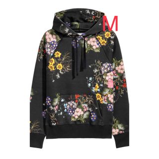 エイチアンドエム(H&M)のサイズM H&M ERDEM フローラルパターンスウェットパーカー(パーカー)