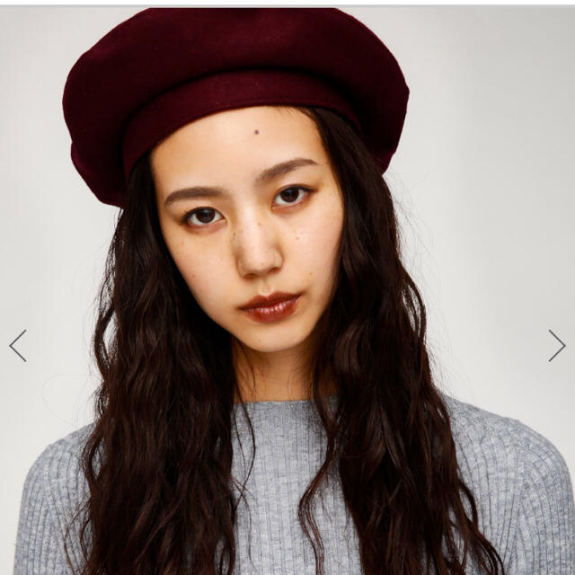 moussy(マウジー)のmoussy  MELTONベレー ベレー帽 レディースの帽子(ハンチング/ベレー帽)の商品写真