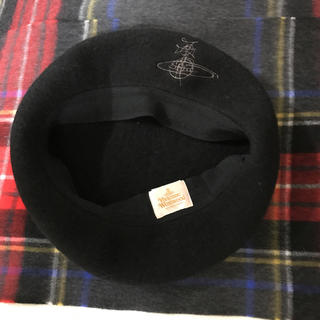 ヴィヴィアンウエストウッド(Vivienne Westwood)のvivienne westwood ベレー帽 ヴィヴィアン 黒(ハンチング/ベレー帽)