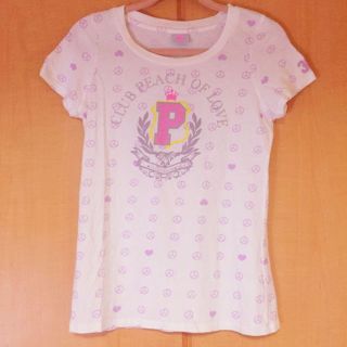 ピーチジョン(PEACH JOHN)の夏物処分！ 新品 PEACH JOHN ピーチ ホワイト Tシャツ ロング(その他)