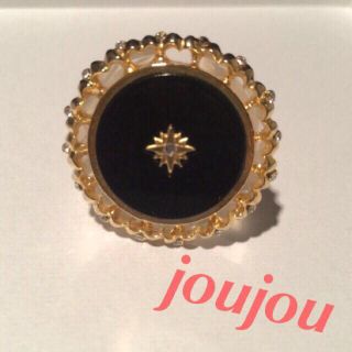 ジュジュ(joujou)のjoujou☆BIG リング☆BLACK(リング(指輪))