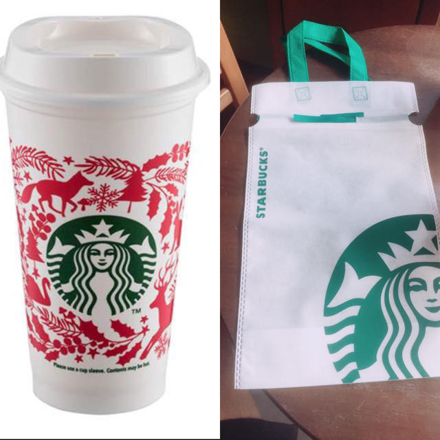 Starbucks Coffee(スターバックスコーヒー)の新品★海外限定 ラッピング付 リユーザブルカップ クリスマス ホリデー インテリア/住まい/日用品のキッチン/食器(タンブラー)の商品写真