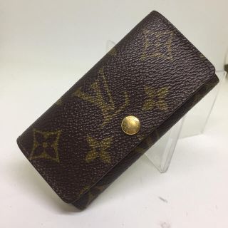 ルイヴィトン(LOUIS VUITTON)の【Louis Vuitton】４連キーケース★　モノグラム　茶色　ヴィトン(キーケース)