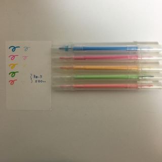 ムジルシリョウヒン(MUJI (無印良品))の無印良品 ペン5本セット(ペン/マーカー)