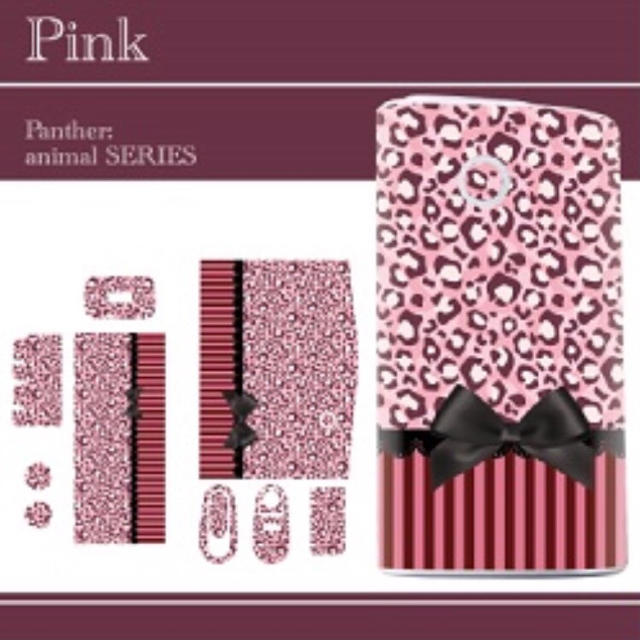 グロー シール ヒョウ柄 ピンク 全面対応 メンズのファッション小物(タバコグッズ)の商品写真