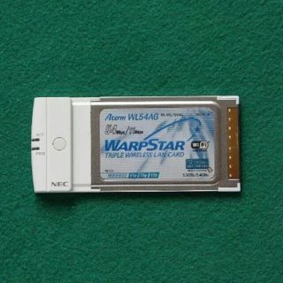 エヌイーシー(NEC)のワイヤレス 無線★LANカード★ＮＥＣ Ａｔｅｒｍ WARPSTAR PA-WL(PC周辺機器)