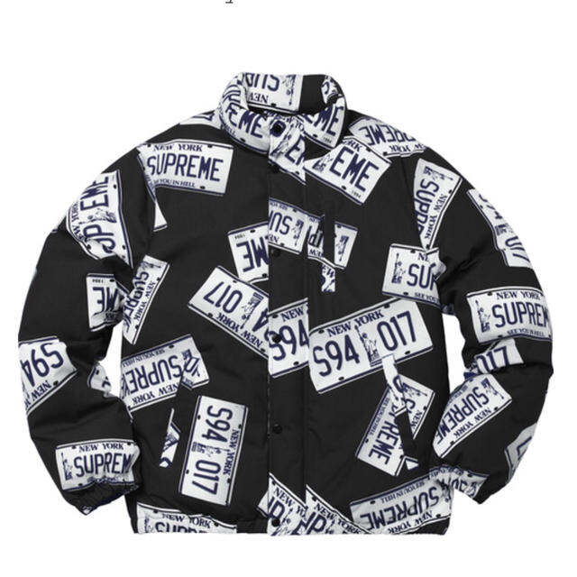 Supreme - 【L】License Plate Puffy Jacket