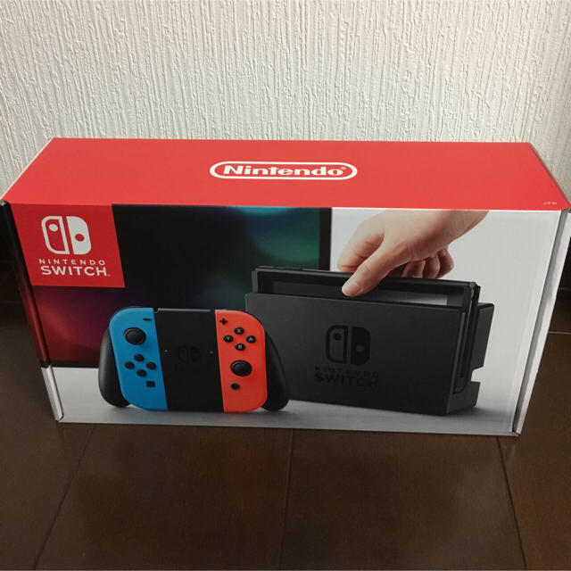 Nintendo Switch(ニンテンドースイッチ)の新品未使用 未開封 Nintendo switch本体 ネオンレッド、ブルー エンタメ/ホビーのゲームソフト/ゲーム機本体(家庭用ゲーム機本体)の商品写真