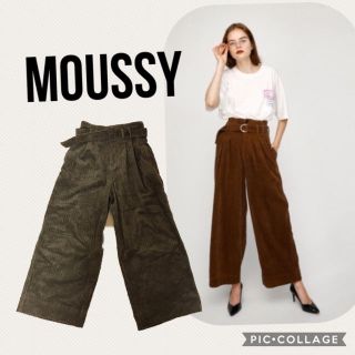 マウジー(moussy)のmoussy マウジー コーデュロイワイドパンツ 新作(カジュアルパンツ)