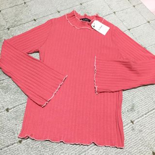 ダブルクローゼット(w closet)のピンクフリル袖トップス(カットソー(長袖/七分))