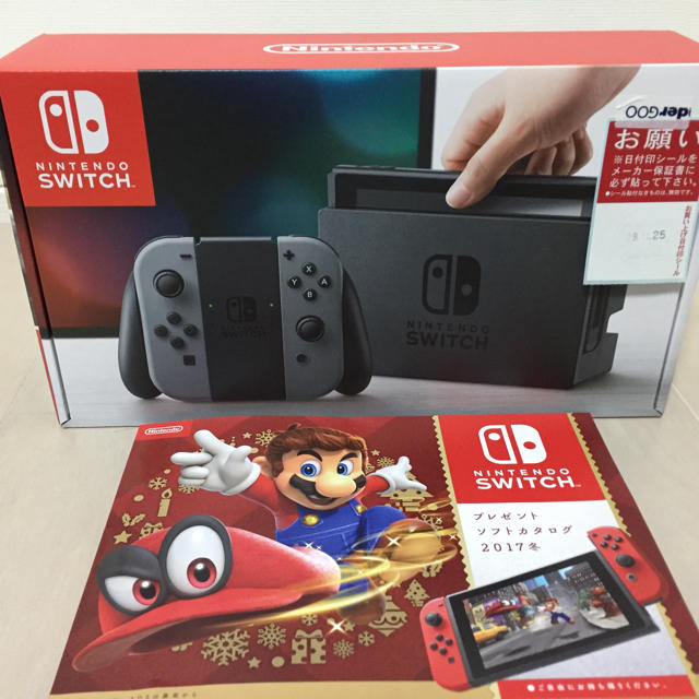 新品未開封✨任天堂スイッチ グレー本体1個Joy-Conネオンレッド