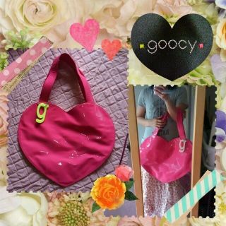 グースィー(goocy)の【お値下げ】goocy*大ハート型バッグ(ハンドバッグ)