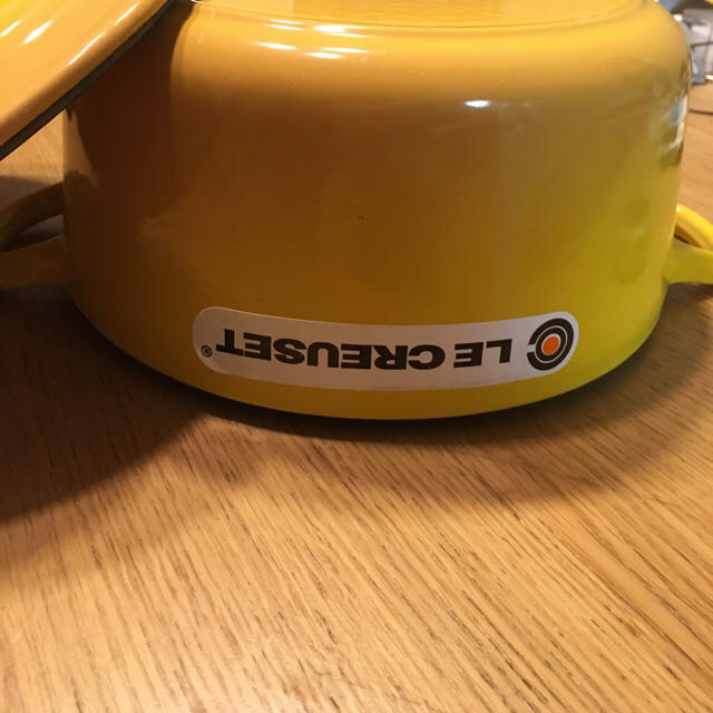 LE CREUSET - ル・クルーゼ ココット・ロンド 22cm イエロー サフランの通販 by つくね's shop｜ルクルーゼならラクマ