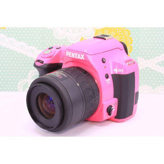 ペンタックス(PENTAX)の♡かわいいピンク＆スマホにGO!!♡Pentax K-50 レンズセット♡  (デジタル一眼)