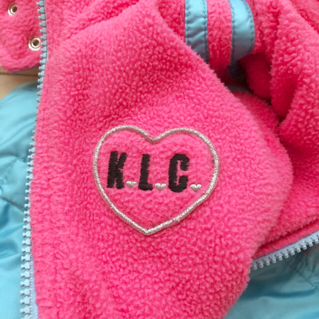 KLC(ケーエルシー)のKLC  リバーシブル 中綿ジャンパー 100 キッズ/ベビー/マタニティのキッズ服女の子用(90cm~)(ジャケット/上着)の商品写真