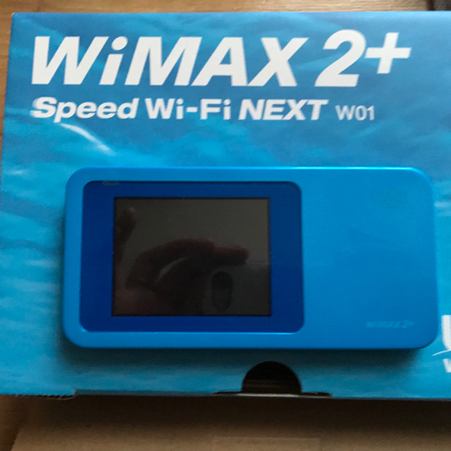 au(エーユー)のWiMax2+ Speed Wi-Fi NEXT W01 スマホ/家電/カメラのPC/タブレット(PC周辺機器)の商品写真