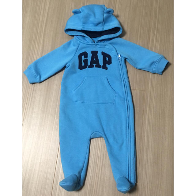 babyGAP(ベビーギャップ)の新品 baby gap くま耳 カバーオール 足付き 65 キッズ/ベビー/マタニティのベビー服(~85cm)(カバーオール)の商品写真