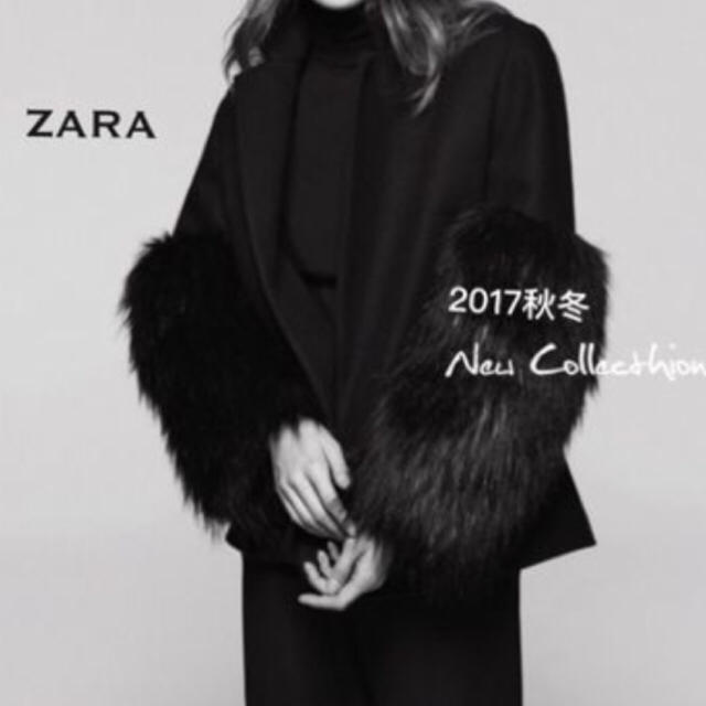 ZARA 2017 フェイクファーコートジャケット/アウター