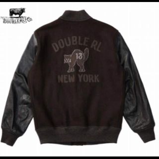 ダブルアールエル(RRL)の新品*RRL*ブラックキャット*レザースタジャン*S*　ダブルアールエル(スタジャン)