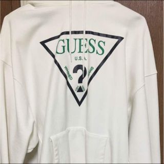 ゲス(GUESS)のGUESSパーカー XL グリーンレーベル(パーカー)