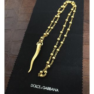 ドルチェアンドガッバーナ(DOLCE&GABBANA)のDOLCE&GABBANA ドルチェ＆ガッバーナ ゴールド ホーン ネックレス(ネックレス)