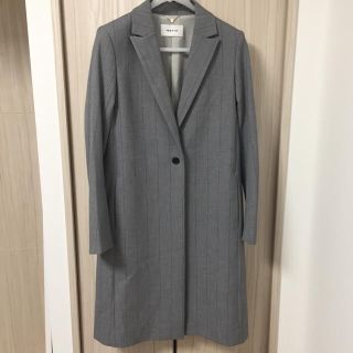 待望の再入荷! チェスターコートジャケットグレーブラックストライプSM