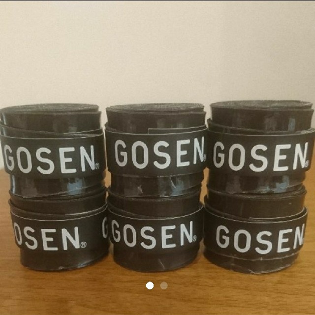 GOSEN(ゴーセン)のゴーセングリップテープ６個白黒３個ずつ スポーツ/アウトドアのスポーツ/アウトドア その他(バドミントン)の商品写真