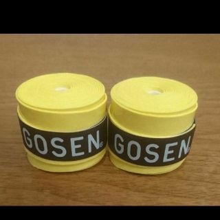 ゴーセン(GOSEN)のゴーセングリップテープ３個黄色２個オレンジ１個(バドミントン)