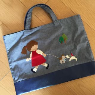 ファミリア(familiar)のファミリア デニムバッグ(レッスンバッグ)