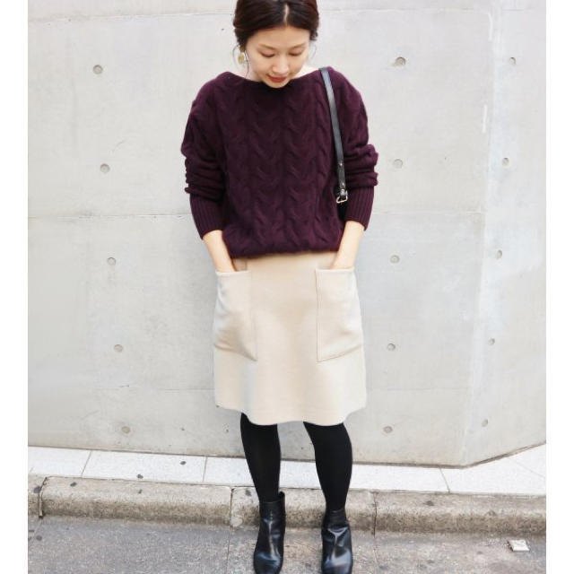 IENA(イエナ)のイエナ 今季ソフトモッサー台形スカート  レディースのスカート(ひざ丈スカート)の商品写真