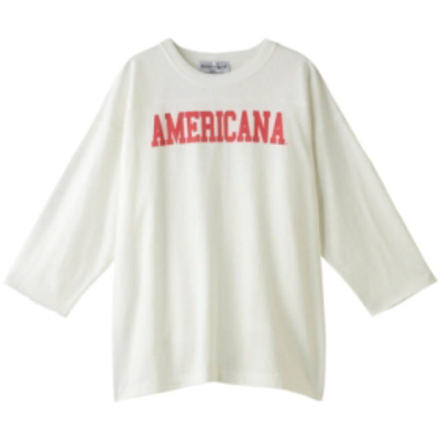 AMERICANA(アメリカーナ)のアメリカーナ americana 今期 フットボールT  レディースのトップス(Tシャツ(長袖/七分))の商品写真