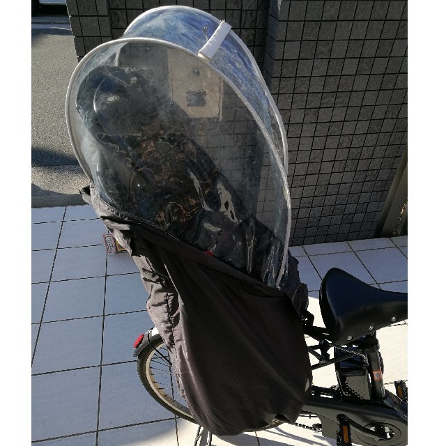 OGK(オージーケー)の自転車 OGK 後ろ子供乗せよう レインカバー キッズ/ベビー/マタニティの外出/移動用品(自転車)の商品写真