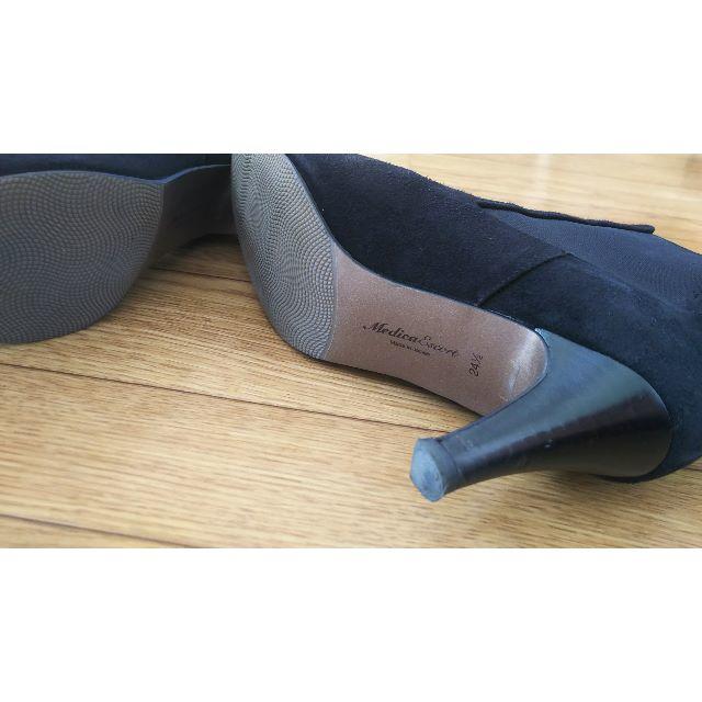 UNITED ARROWS(ユナイテッドアローズ)の黒スエード　サイドゴアブーティ レディースの靴/シューズ(ブーティ)の商品写真