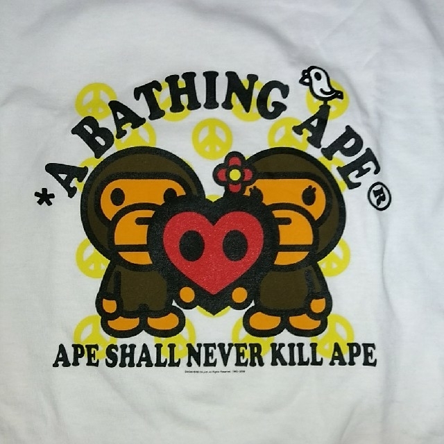 A BATHING APE(アベイシングエイプ)のエイプ⭐T-shirt レディースのトップス(Tシャツ(半袖/袖なし))の商品写真