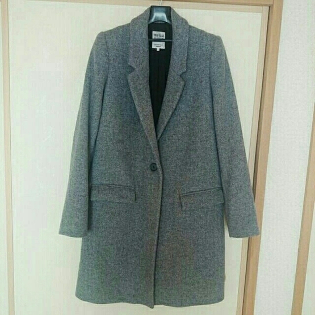 ZARA(ザラ)の美品 ZARA チェスターコート グレー レディースのジャケット/アウター(その他)の商品写真