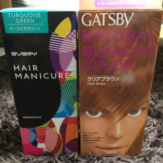 マンダム(Mandom)のヘアマニキュア グリーン &ナチュラルブリーチカラー(カラーリング剤)