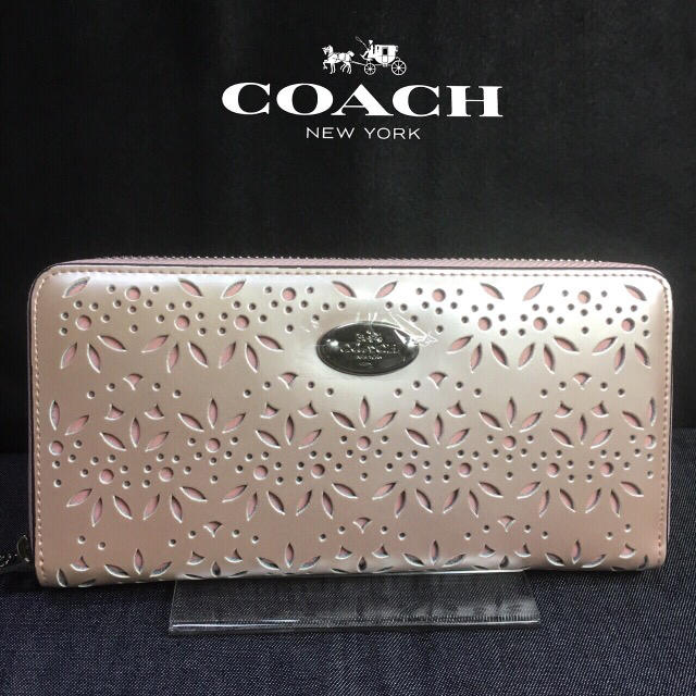 COACH(コーチ)の限定セール❣️新品コーチ長財布F53331シェルピンク真珠のような美しさ♡ レディースのファッション小物(財布)の商品写真