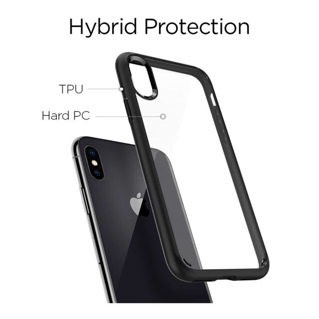 Spigen(シュピゲン)のspigen  iPhone X 用ケース ULTRA HYBRID スマホ/家電/カメラのスマホアクセサリー(iPhoneケース)の商品写真