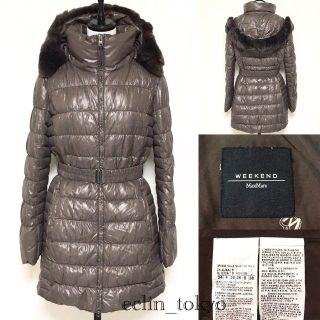 マックスマーラ(Max Mara)のマックスマーラ ラパンファー ダウン コート 38 E316(ダウンコート)